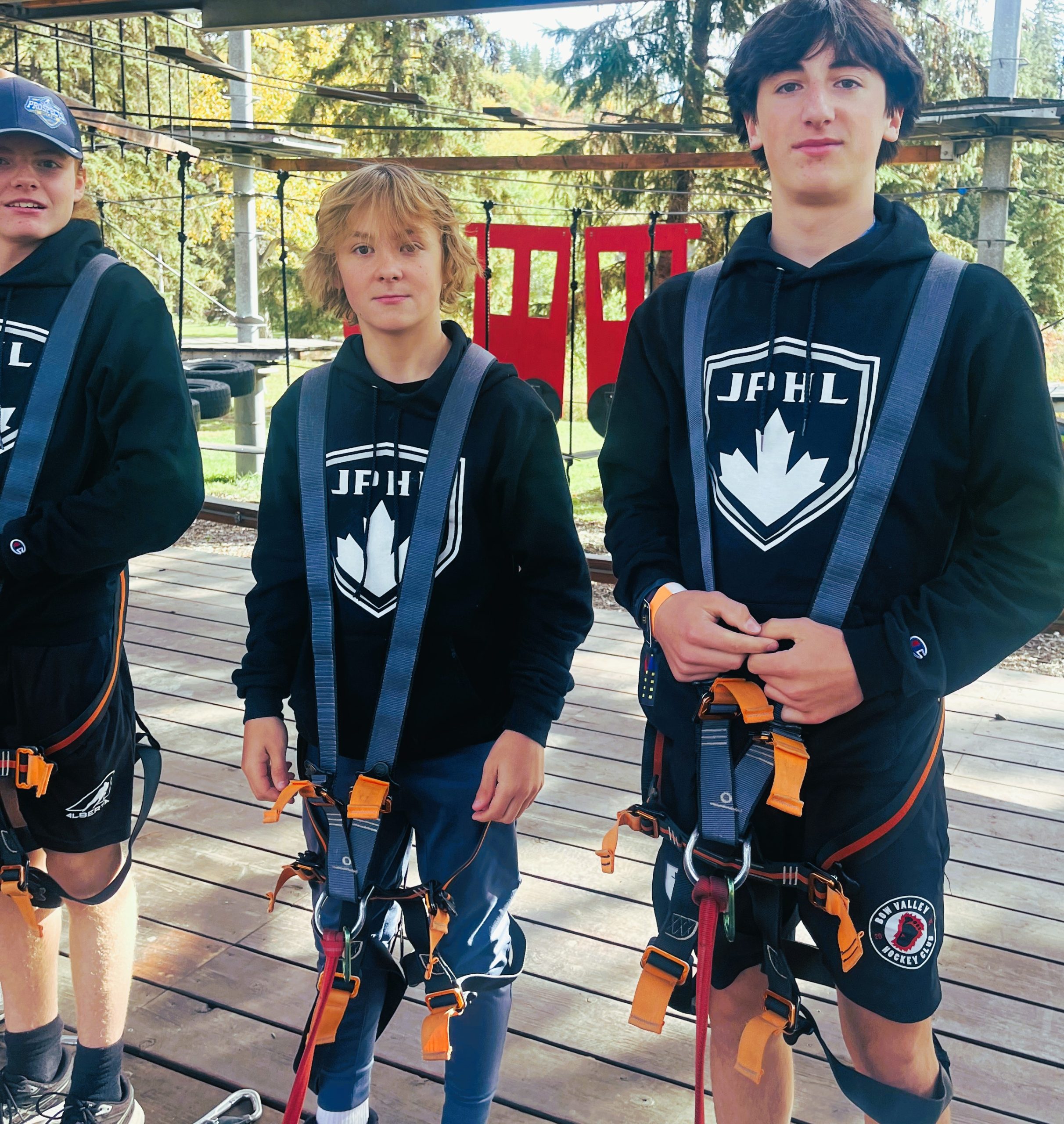 Bow Valley Bigfoot player competing on the ice